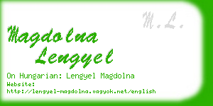 magdolna lengyel business card